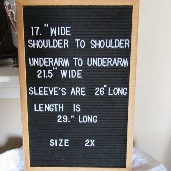 New Long Sleeve Blk Jean look Blouse - - Picture 3 of 9